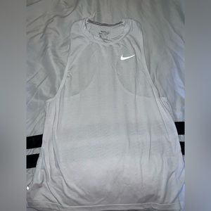 White Nike Workout top